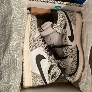 Jordan Grey Muslin- Black and white. New